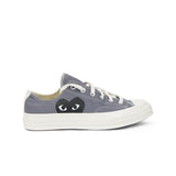 Converse x Comme des Garçons PLAY Chuck '70 All Star Low (Steel Gray/Egret/Black) Men's Shoes AZ-K121-001-1