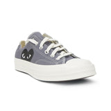 Converse x Comme des Garçons PLAY Chuck '70 All Star Low (Steel Gray/Egret/Black) Men's Shoes AZ-K121-001-1