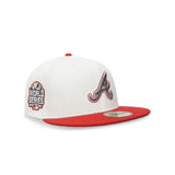 Atlanta Braves New Era Chrome Scarlet "UGA" 5950 Fitted Cap 70884966