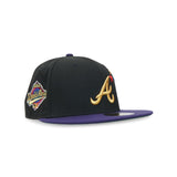 Atlanta Braves New Era Black Purple 