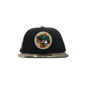 Gwinnett Stripers New Era "The Intimidator" Black Real Tree 5950 Fitted Cap