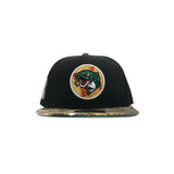 Gwinnett Stripers New Era "The Intimidator" Black Real Tree 5950 Fitted Cap
