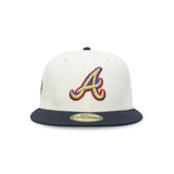 Atlanta Braves New Era "Celebration" 1995 World Series Champions Chrome Navy 5950 Fitted Cap