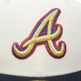 Atlanta Braves New Era "Celebration" 1995 World Series Champions Chrome Navy 5950 Fitted Cap