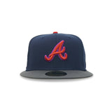 Atlanta Braves New Era "Akuma" 30th Season In Atlanta Oceanside Blue Pewter 5950 Fitted Cap