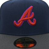 Atlanta Braves New Era "Akuma" 30th Season In Atlanta Oceanside Blue Pewter 5950 Fitted Cap