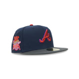 Atlanta Braves New Era "Akuma" 30th Season In Atlanta Oceanside Blue Pewter 5950 Fitted Cap