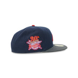 Atlanta Braves New Era "Akuma" 30th Season In Atlanta Oceanside Blue Pewter 5950 Fitted Cap