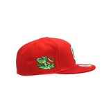 Gwinnett Stripers New Era "Grinch" Front Door Red Scarlet White