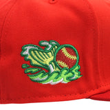 Gwinnett Stripers New Era "Grinch" Front Door Red Scarlet White