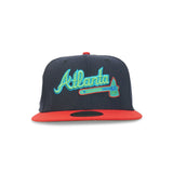 Atlanta Braves “Atliens” Navy Scarlet Red 1996 World Series New Era 5950 Fitted Cap