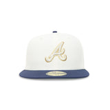 Atlanta Braves “MVP Chipper” Chrome Light Navy 1999 World Series New Era 5950 Fitted Cap