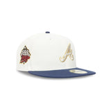 Atlanta Braves “MVP Chipper” Chrome Light Navy 1999 World Series New Era 5950 Fitted Cap