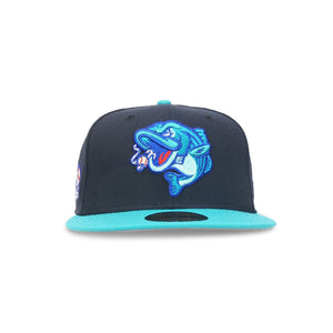 Gwinnett Stripers “GA Aquarium” Navy Teal Breeze New Era 5950 Fitted Cap