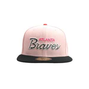Atlanta Braves New Era "Pretty Girls Like Trap Music" Pink Rouge Black Coral
