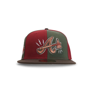 Atlanta Braves New Era “A Nightmare On Peachtree Street” 2025 All Star Game Brick Red Olive Walnut 5950 Fitted Cap