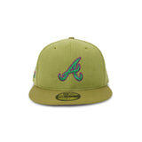 Atlanta Braves New Era "Sticky Icky" 2021 World Series (OLIVE) 5950 Fitted Cap