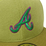 Atlanta Braves New Era "Sticky Icky" 2021 World Series (OLIVE) 5950 Fitted Cap