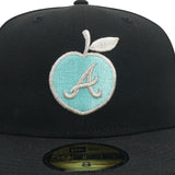Atlanta Braves New Era 5950 Black Sea Glass