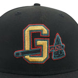 Gwinnett Braves New Era 5950 Black Pine Needle Green