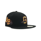 Gwinnett Braves New Era 5950 Black Pine Needle Green
