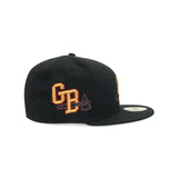 Gwinnett Braves New Era 5950 Black Pine Needle Green