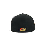 Gwinnett Braves New Era 5950 Black Pine Needle Green
