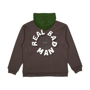 REAL BAD MAN 2 TONE HOOD FLEECE BLACK ­RBM1206701