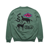 Parra snaked by a horse crew neck sweatshirt 50216