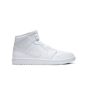Air Jordan 1 Mid 'Triple White' 554724-130