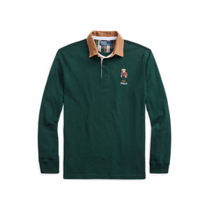 Polo Polo Ralph Lauren Classic Fit (College Green)  Polo Bear Men's Rugby Shirt 710878638003