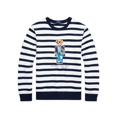 Polo Polo Ralph Lauren Men's (White/Navy) Polo Bear Striped