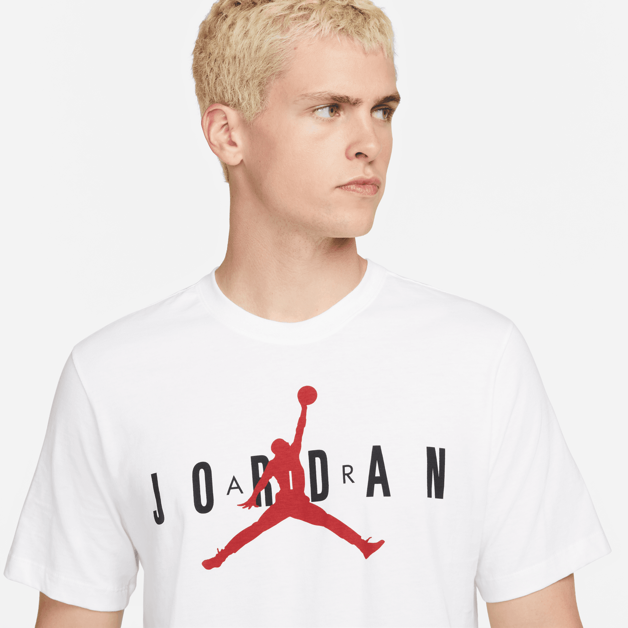 Jordan Mens Jumpman Crew T-Shirt - White/Black Size M