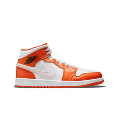 オレンジ Jordan Big Kid's Air Jordan 1 Mid SE Black Vivid Orange Size 6
