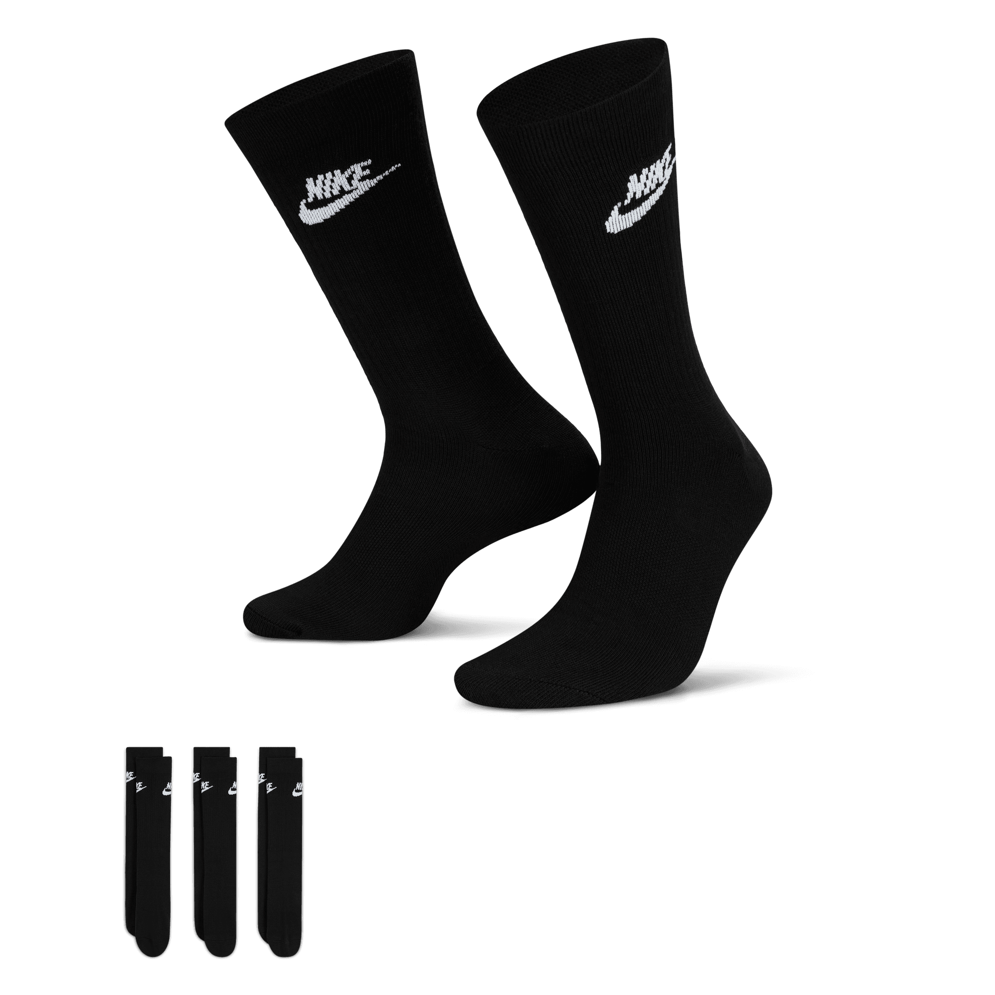 Nike Sportswear Everyday Essential Crew Socks (3 Pairs) DX5025-010