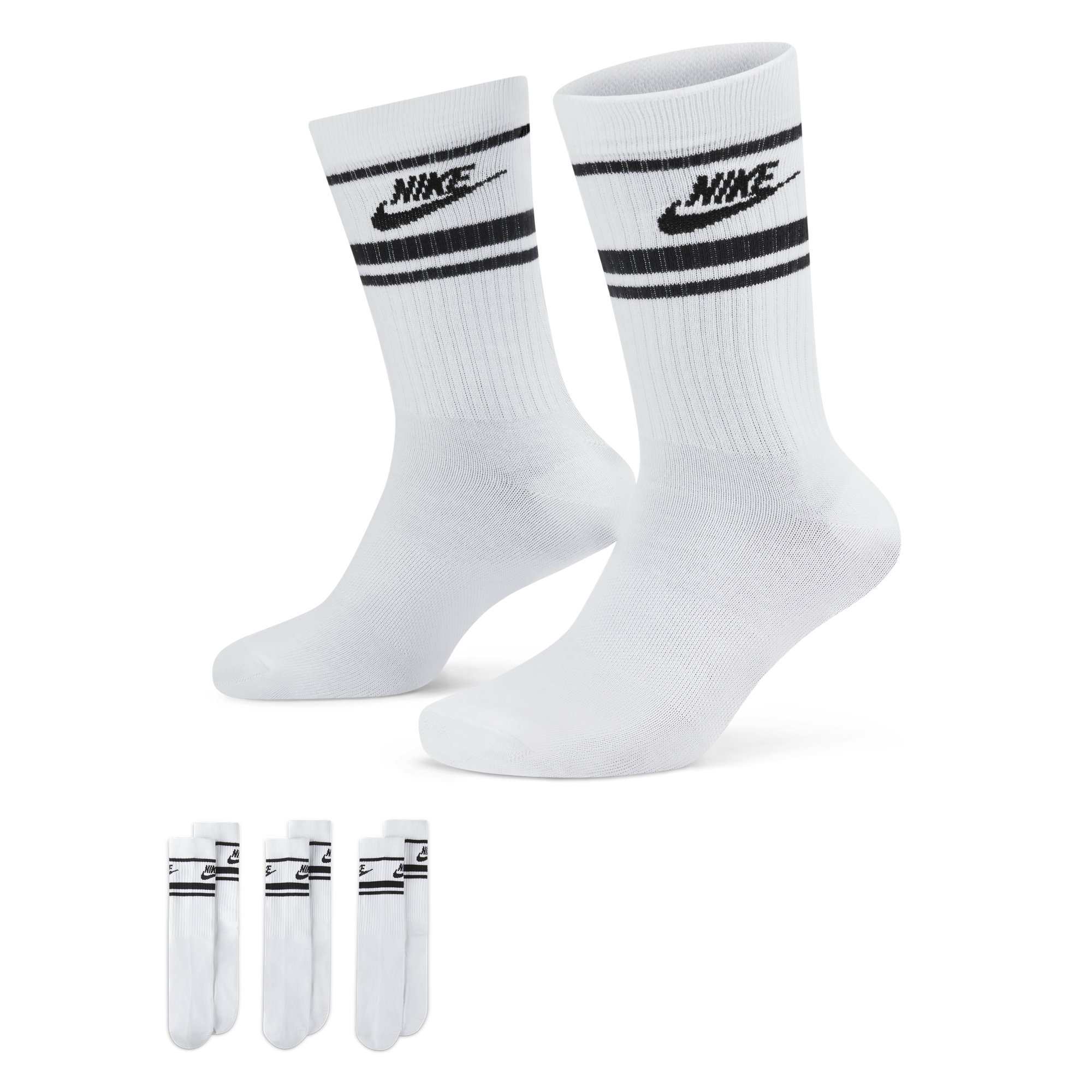 Nike Sportswear Everyday Essential Crew Socks 3 Pairs DX5089 103