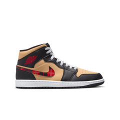 Air jordan 1 mid plaid best sale