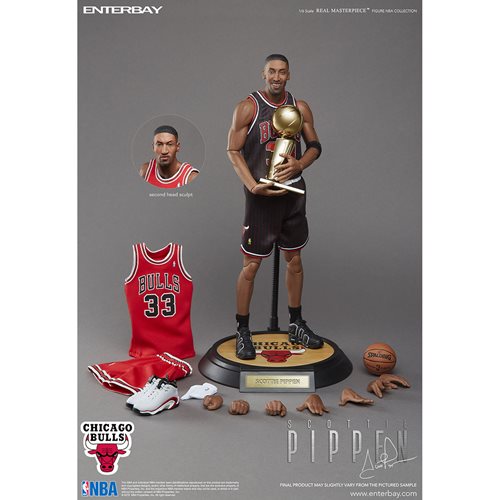 Enterbay NBA Scottie Pippen Version 2 Real Masterpiece 1:6 Figure EBRM1064A