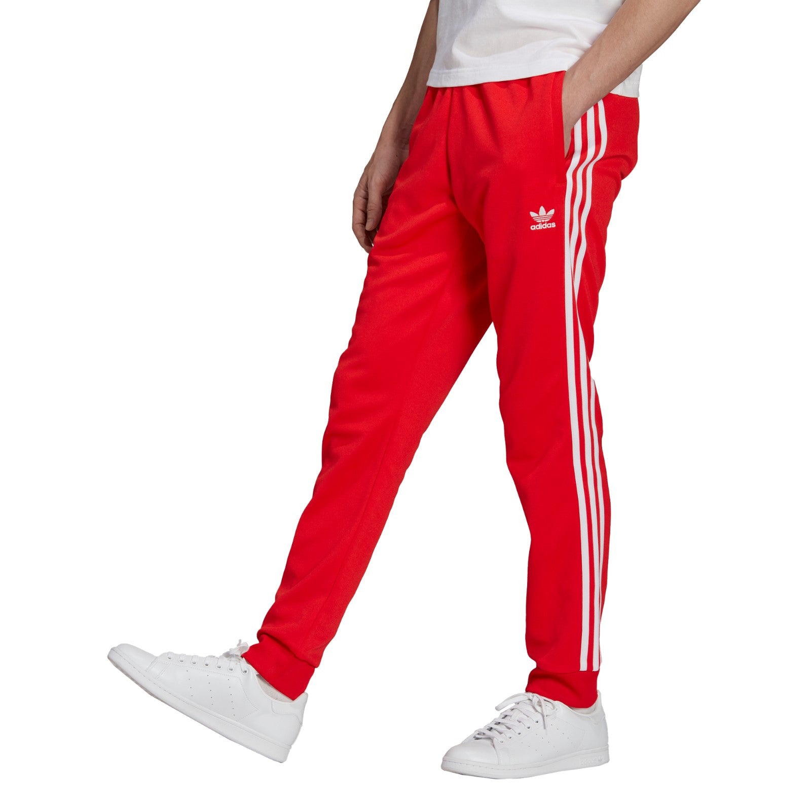 Buy Adidas Primeblue SST Track Pants In Red