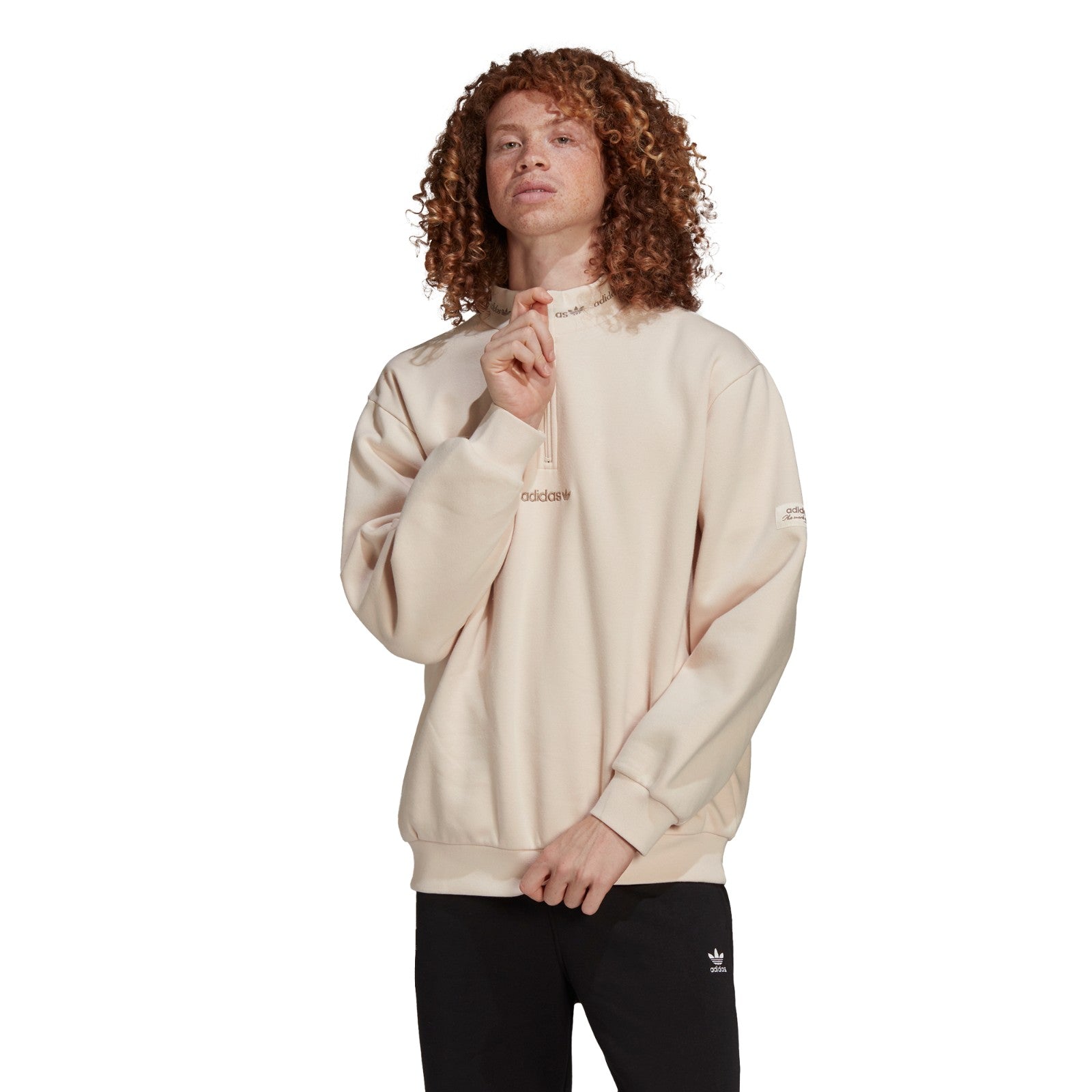 breed Kennis maken financieel Adidas Trefoil Linear Quarter Zip Sweatshirt HM2656 – Kick Theory