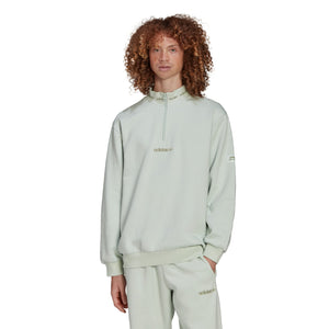 Adidas Trefoil Linear Quarter Zip Sweatshirt HM2657