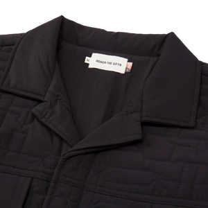 H QUILTED JACKET
 HTG230166-BLACK