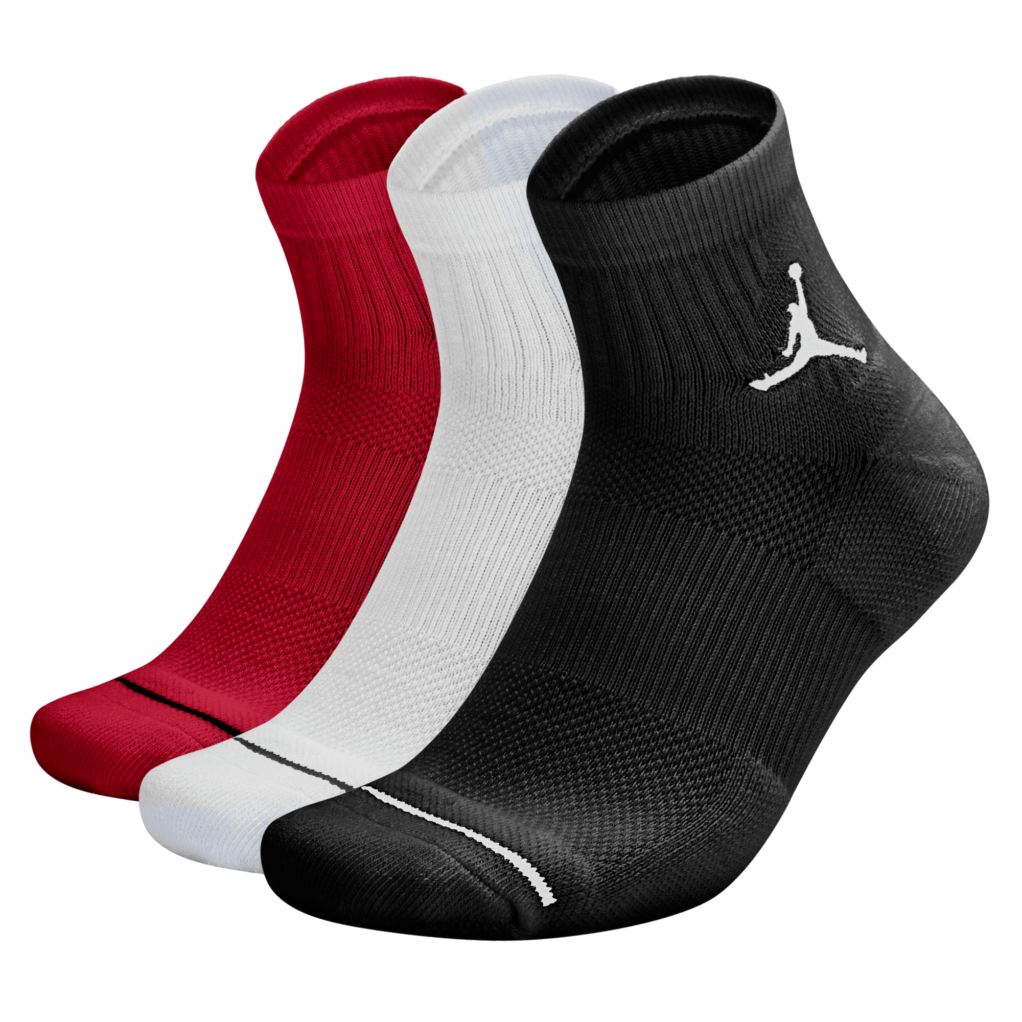 Red jordan socks sales
