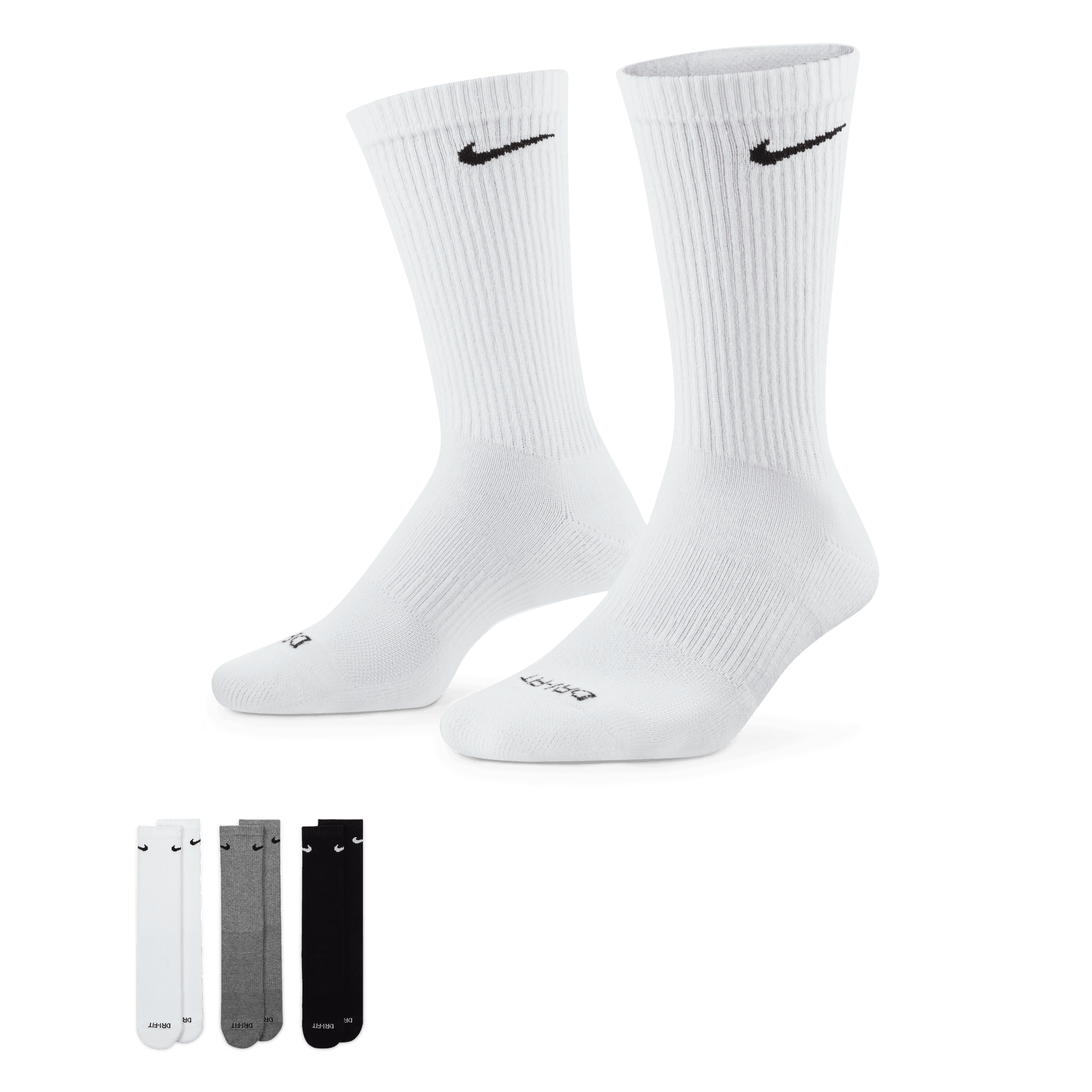 Nike Everyday Plus Cushioned Crew Socks (3 Pairs) SX6888-964
